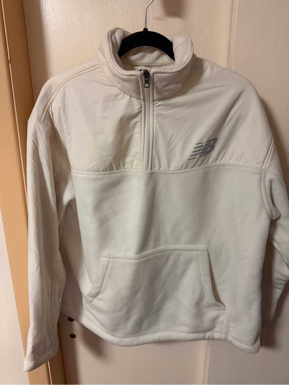 New Balance Cream Fleece Half Zip Women’s XL